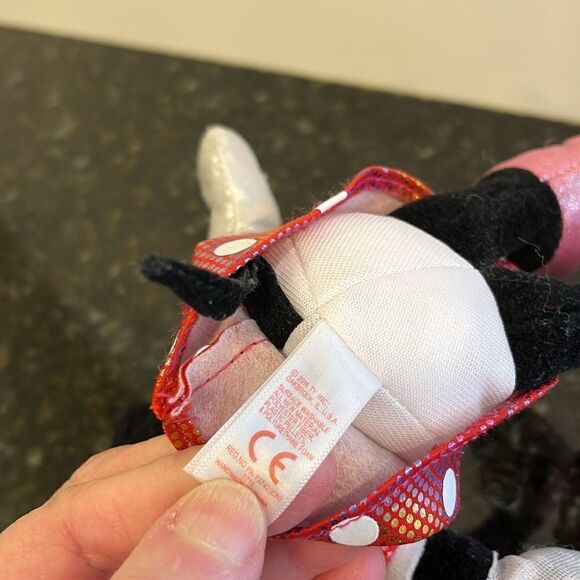 TY Beanie Baby - Disney Sparkle - MINNIE MOUSE (Rainbow Dress) (8 inch) - Picture 9 of 9